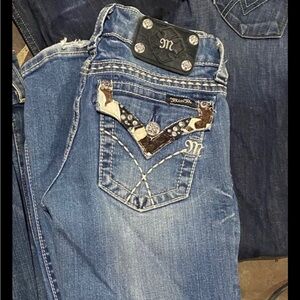 Miss me cowhide bootcut jeans 26